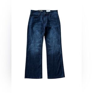 TK Axel Slim Boot Jeans Mens 32x32 Dark Wash Stretch Denim EUC